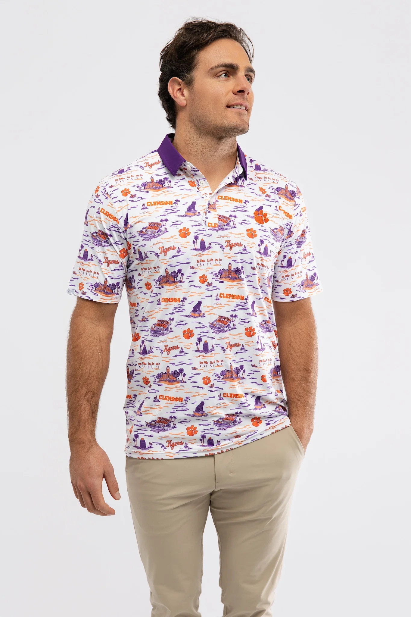 Teddy Polo - Clemson Toile | Smith and Quinn
