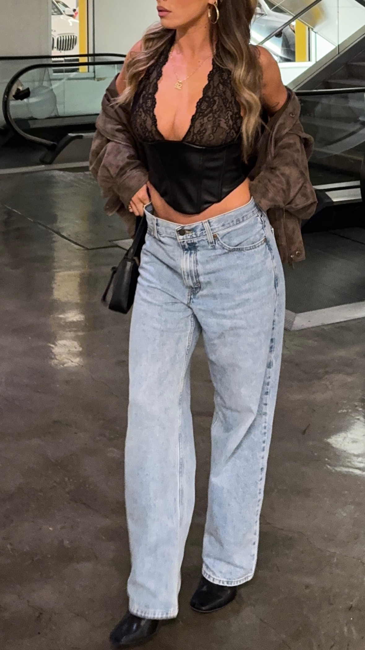 I sized up 2 sizes in the jeans but 1 would be good! 

Kenny bomber on Princess Polly size 4 code DELANEYCHILDS!  

 #LTKSeasonal #LTKFindsUnder100 #LTKStyleTip