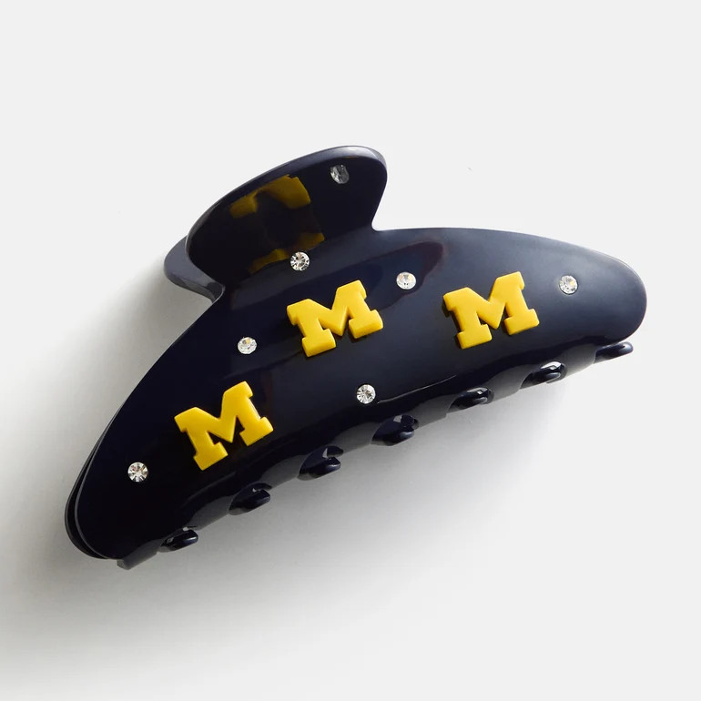 University of Michigan Logo Hair Claw Clip - University of Michigan | BaubleBar