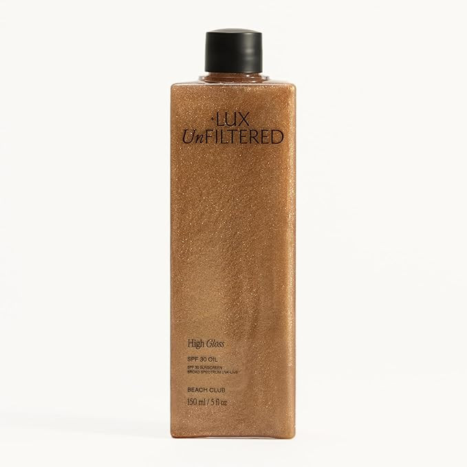 +Lux Unfiltered High Gloss N°30 Shimmer Body Oil with SPF 30 - Instant Bronze Shimmering Body Oi... | Amazon (US)