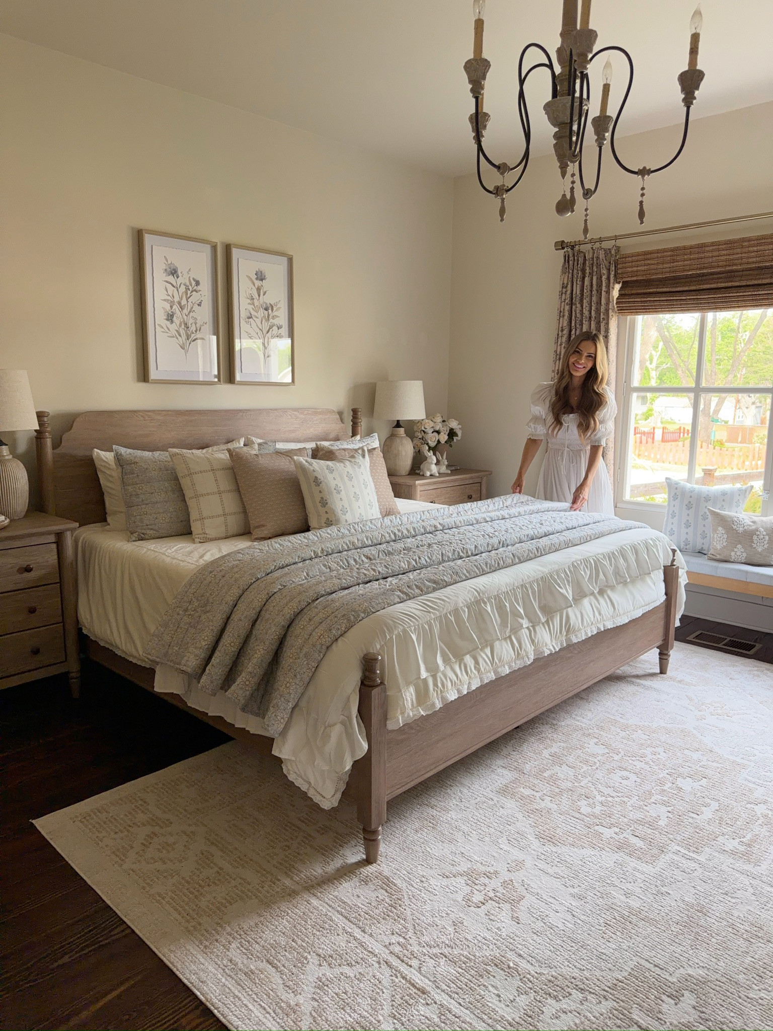 O B S E S S E D with our new Monroe furniture collection in our farmhouse primary bedroom!  

 #LTKSeasonal #LTKHome