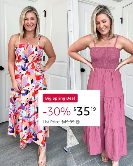 Crazy good deal on this adorable spring dress from Amazon. So easy to wear, petite friendly and lots of colors.

Runs TTS 

#LTKfindsunder50 #LTKSeasonal #LTKsalealert