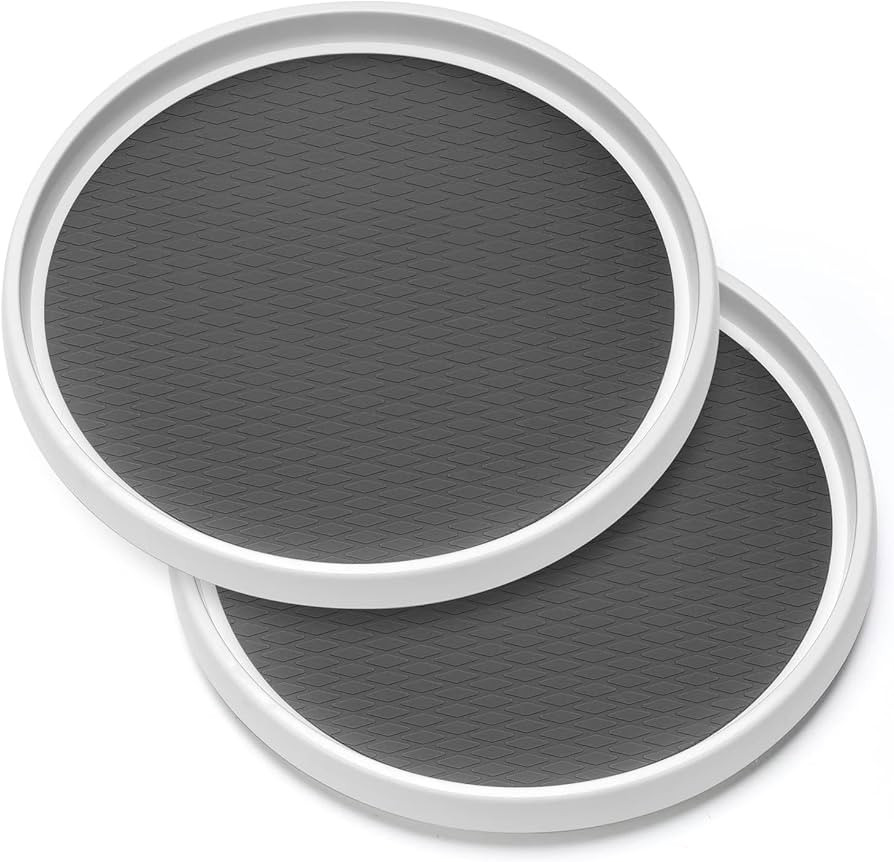 2 Pack, 12-Inch Non-Skid Lazy Susan Organizers - Turntable Rack for Pantry Organization and Stora... | Amazon (US)