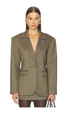 Ronny Kobo Birch Blazer in Brown Multi from Revolve.com | Revolve Clothing (Global)