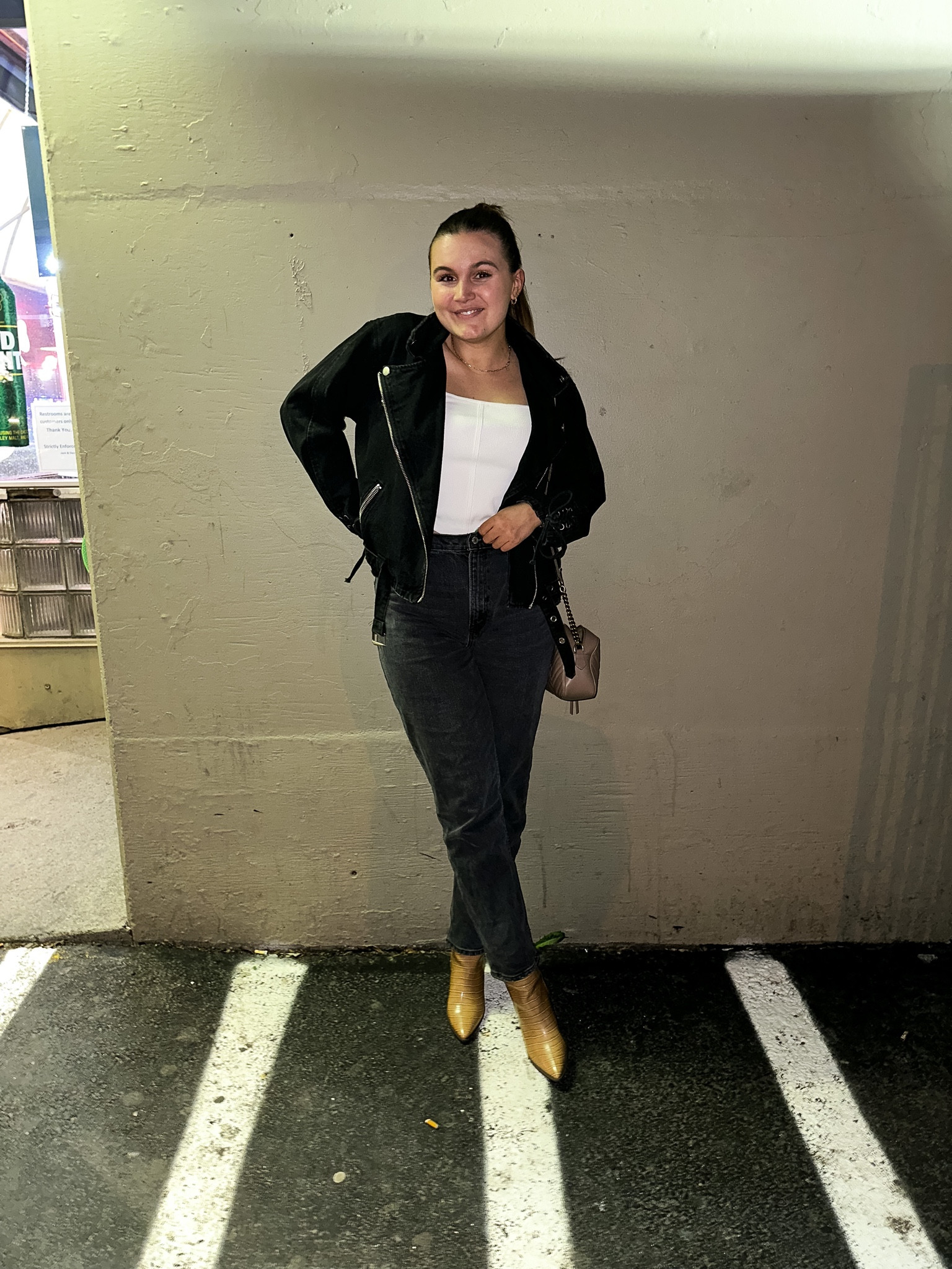 Black and white going out outfit! Featuring jeans and booties on sale

I’m wearing size 31 jeans and size 9 booties

#LTKstyletip #LTKSale #LTKunder100