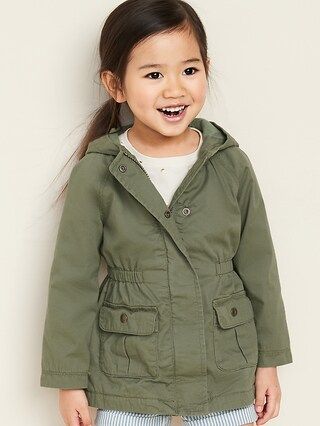 Hooded Twill Utility Scout Jacket for Toddler Girls | Old Navy (CA)