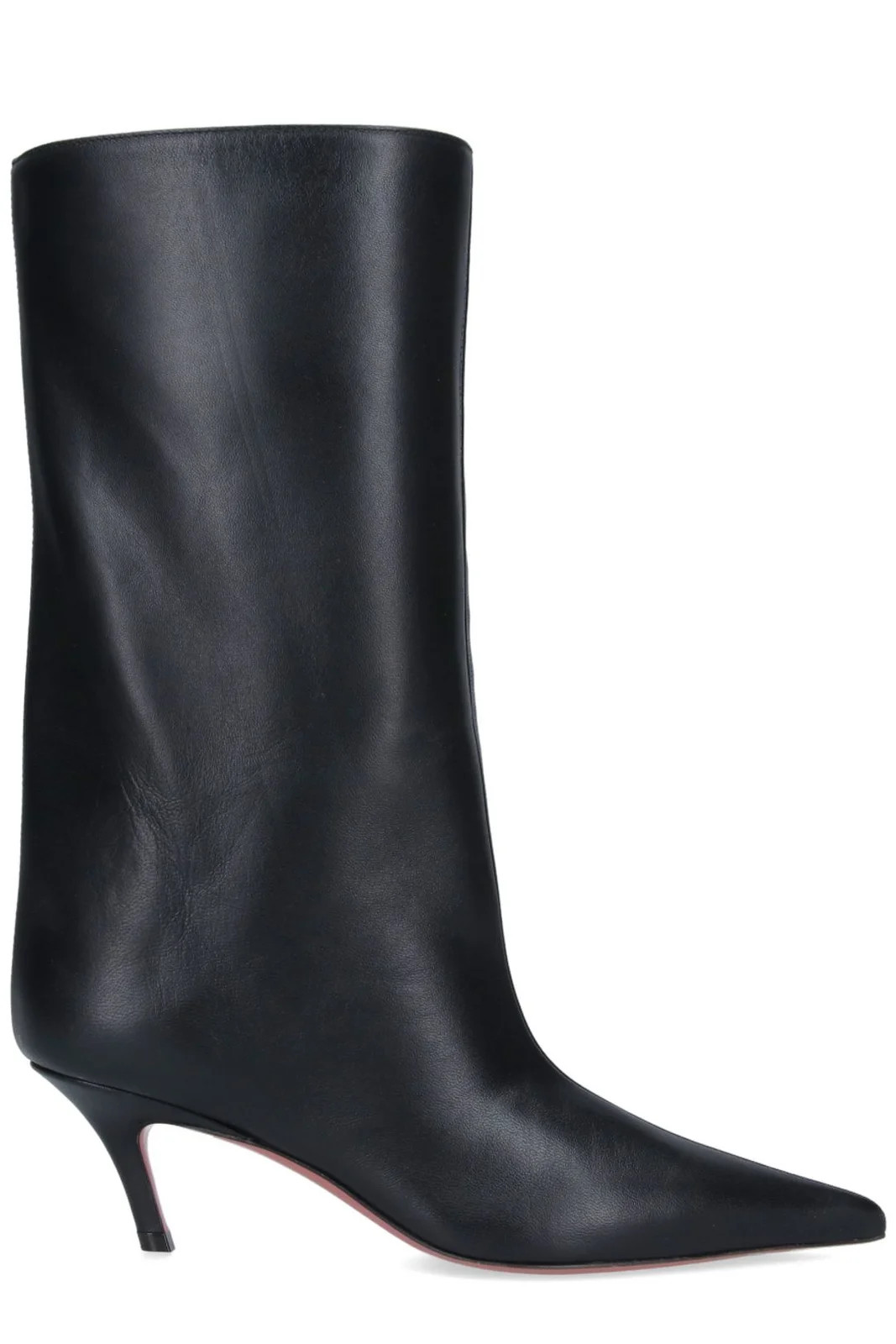 Amina Muaddi Fiona Stiefel mit spitzen Zehen | Cettire Global