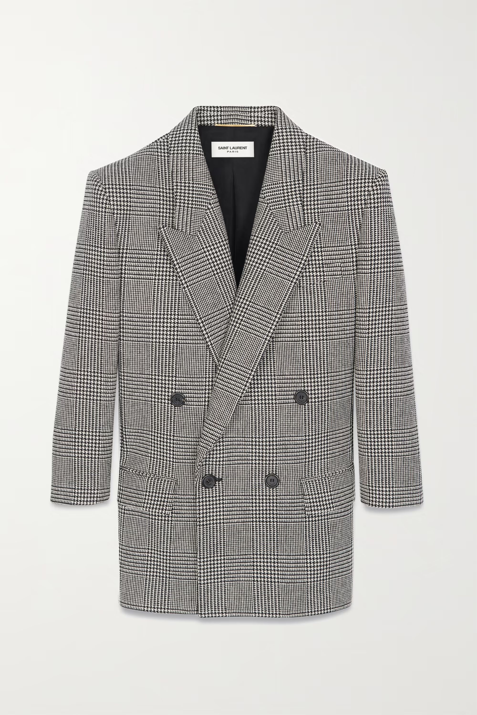 Double-breasted checked wool-blend blazer | NET-A-PORTER (US)