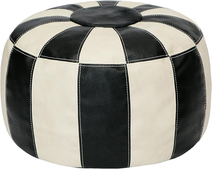 Thgonwid Unstuffed Moroccan Ottoman Pouf Cover, Ottoman Footstool Storage Solution, Bean Bag Chai... | Amazon (US)