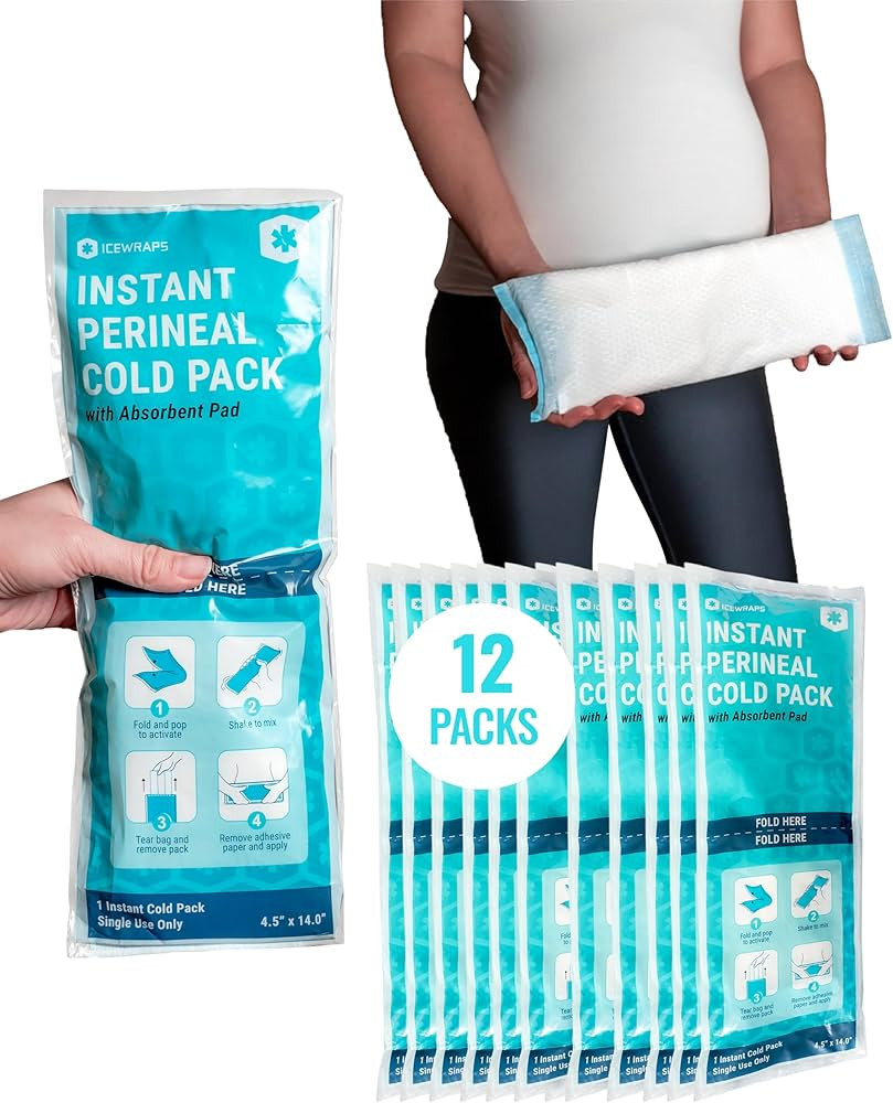 ICEWRAPS Instant Postpartum Pads For Women After Birth - Perineal Ice Packs For Postpartum Care -... | Amazon (US)