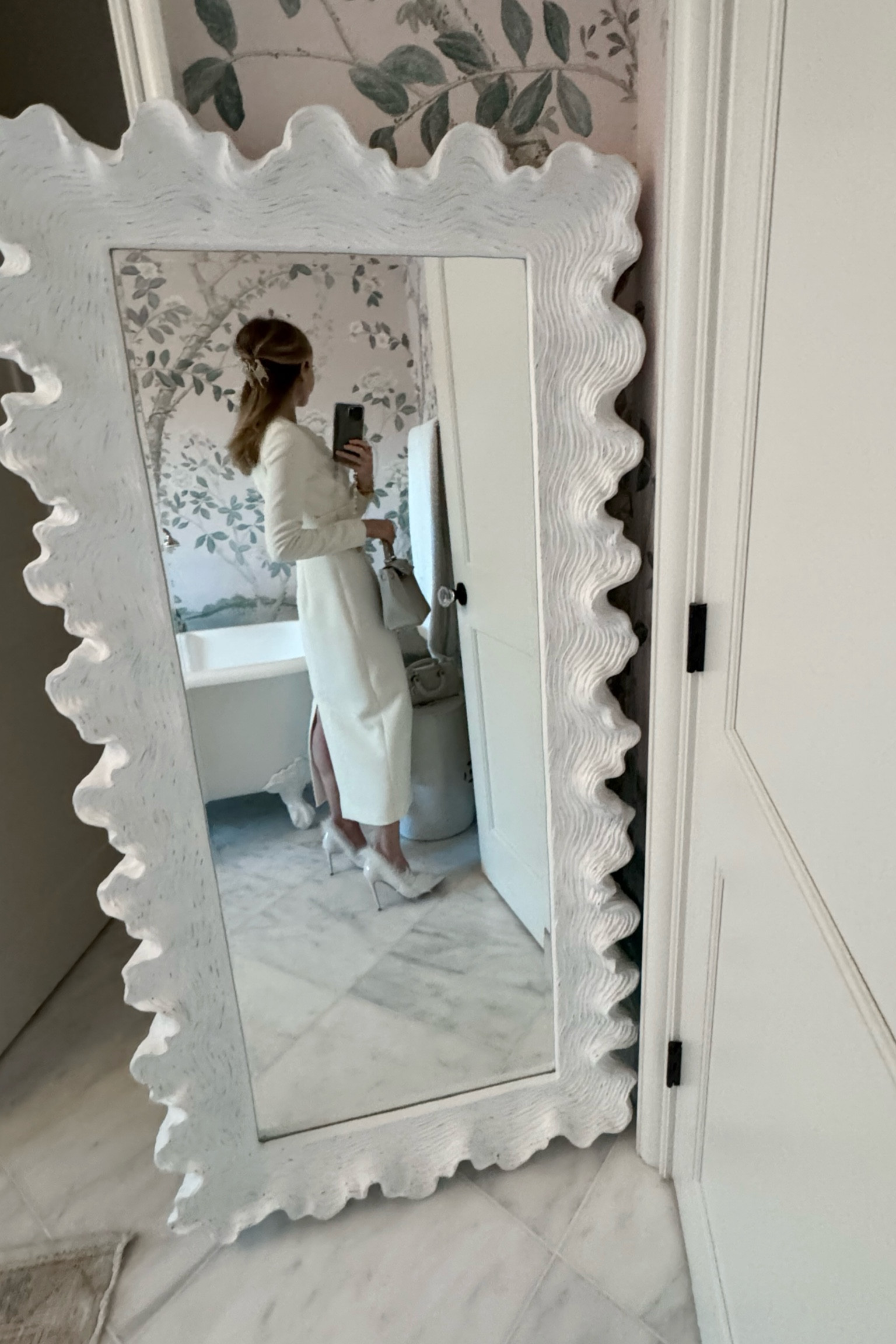 Outfit I wore to Temple - classic Emilia Wickstead. 