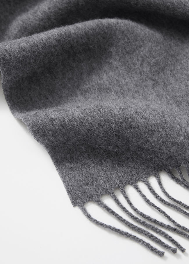 Fringed Wool Blanket Scarf | & Other Stories EU