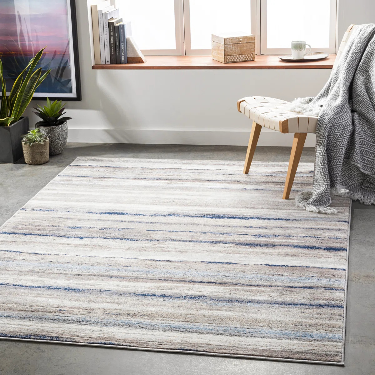 Banuelos Striped Indoor Rug | Wayfair North America
