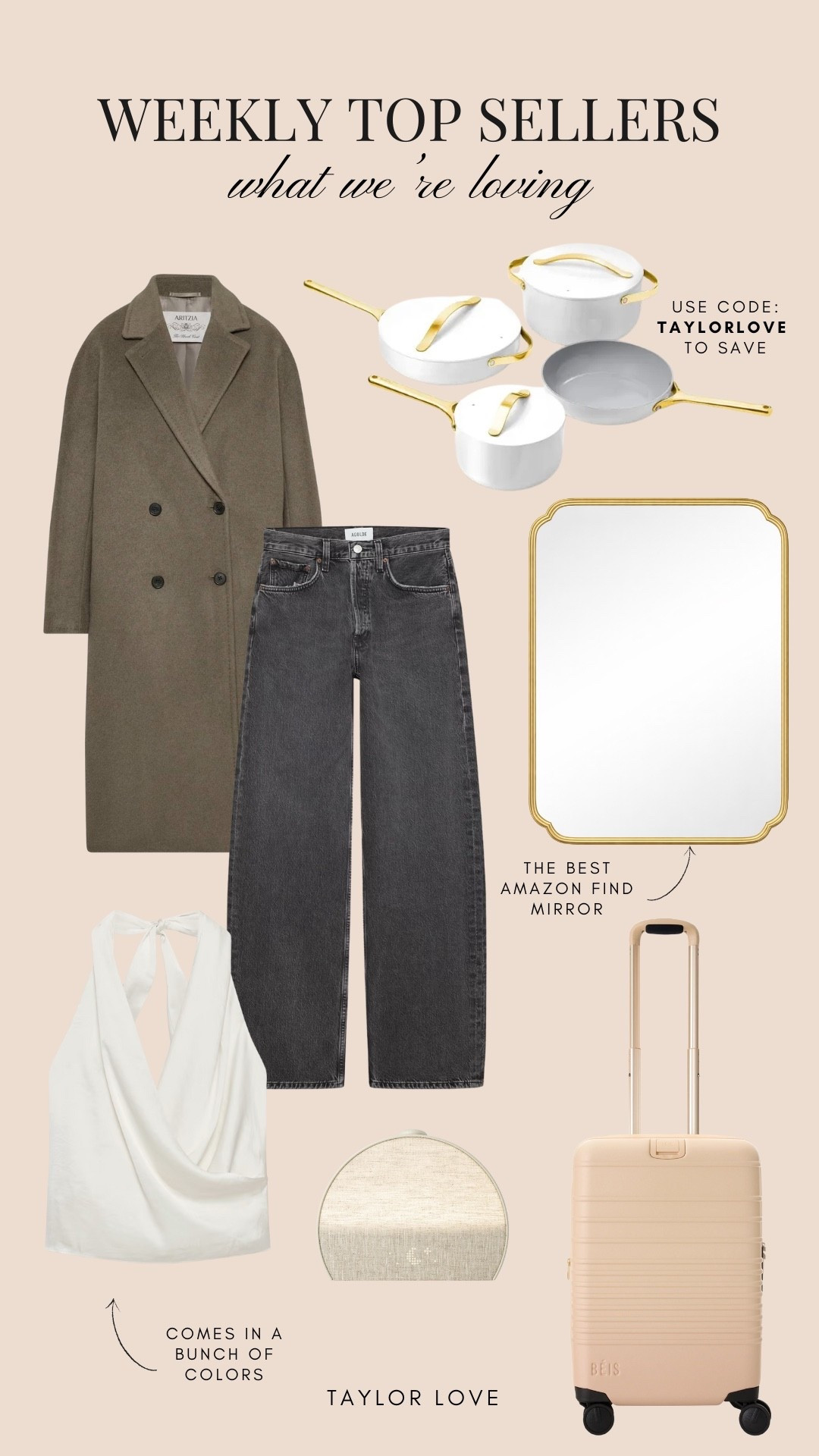 This week’s top sellers ✨ don’t forget to use code TAYLORLOVE to save on your Caraway order! And it’s stackable!

#LTKootd #LTKHome #LTKSeasonal