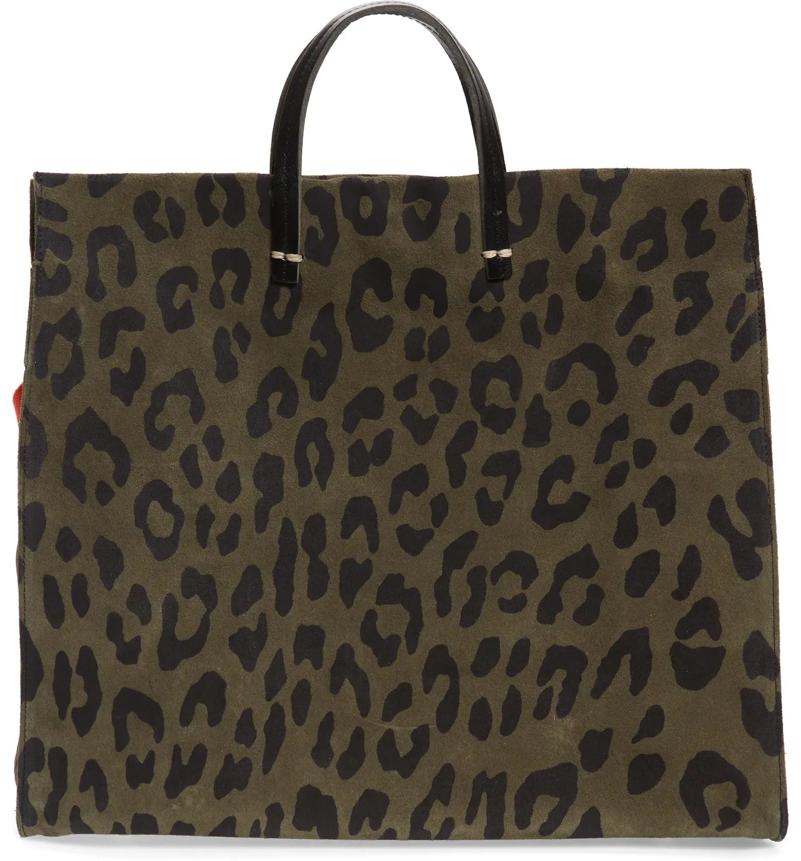 Clare V. Simple Animal Print Suede Tote | Nordstrom | Nordstrom