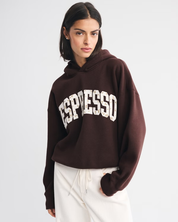 Women's Espresso Sunday Hoodie | Women's Tops | Abercrombie.com | Abercrombie & Fitch (US)