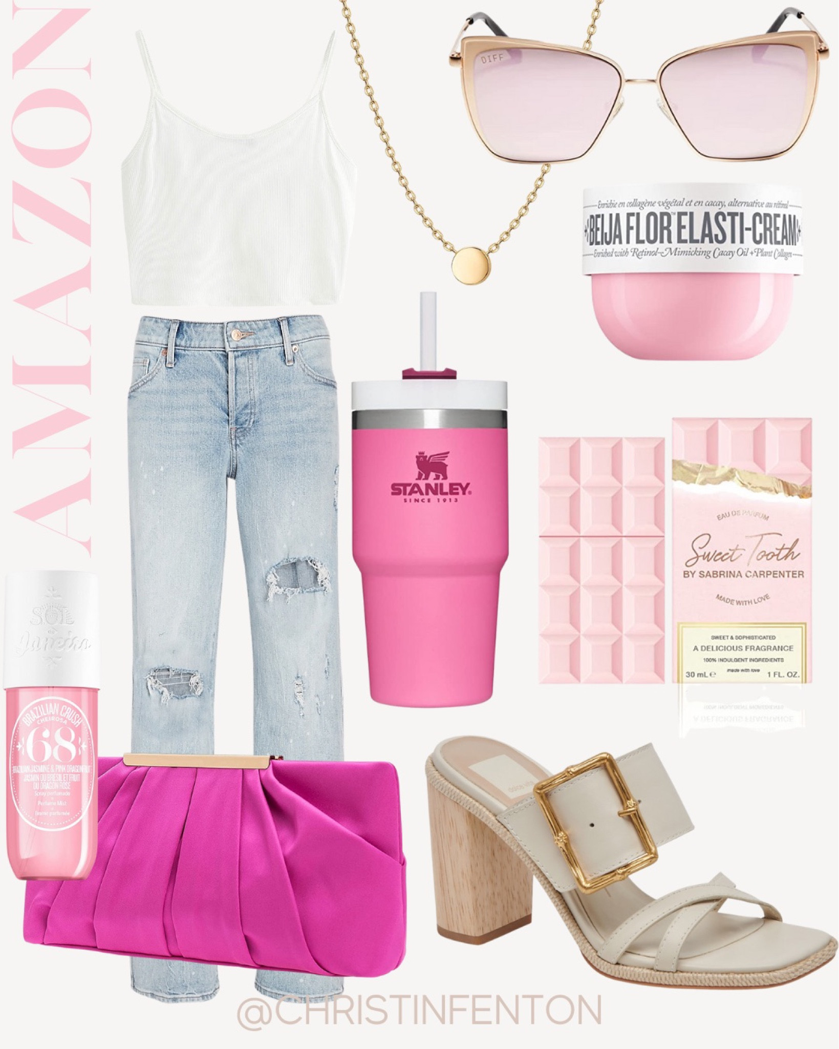 Amazon Fashion Finds! Spring outfits, summer dresses, tropical dresses,  pastel dresses, vacation dresses, resort dresses, resort wear, summer tops, bikinis, one piece swimsuits, high heels, sandals, pumps, fedora hats, bodycon dresses, bodysuits, mini skirts, maxi skirts, watches, backpacks, camis, crop tops, high heeled boots, crossbody bags, clutches, hobo bags, gold rings, simple gold necklaces, simple gold rings, gold bracelets, gold earrings, stud earrings, work blazers, outfits for work, work wear, jackets, bralettes, satin pajamas, hair accessories, knee high boots, nail polish, travel luggage. Click the products below to shop! Follow along @christinfenton for new looks & sales! @shop.ltk #liketkit #founditonamazon 🥰 So excited you are here with me! DM me on IG with questions! 🤍 XoX Christin #LTKcurves #LTKfit 

#LTKstyletip #LTKshoecrush #LTKitbag #LTKsalealert #LTKwedding #LTKfindsunder50 #LTKfindsunder100 #LTKbeauty #LTKworkwear #LTKhome #LTKtravel #LTKfamily #LTKswim #LTKSeasonal #LTKparties #LTKmidsize #LTKover40