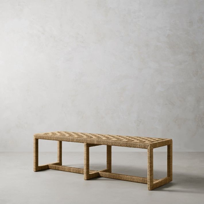 Vista Woven Backless Bench | Williams-Sonoma