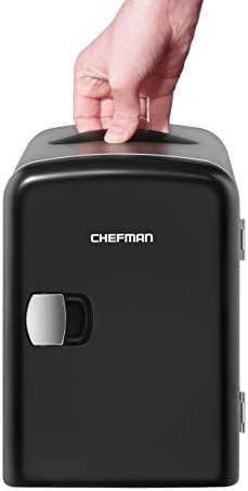 Chefman Mini Portable Black Personal Fridge Cools Or Heats and Provides Compact Storage For Skinc... | Amazon (US)