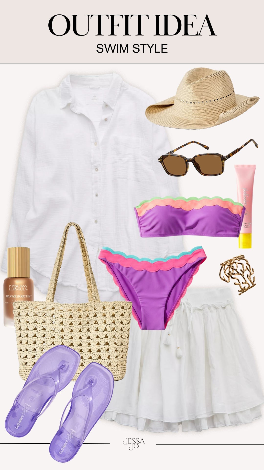 Colorful swim style. Summer outfit. Trendy summer swim style. Beach day outfit. Pool day outfit. Beach riot bikini. Aerie linen coverup.

#LTKootd #LTKSeasonal #LTKSwim