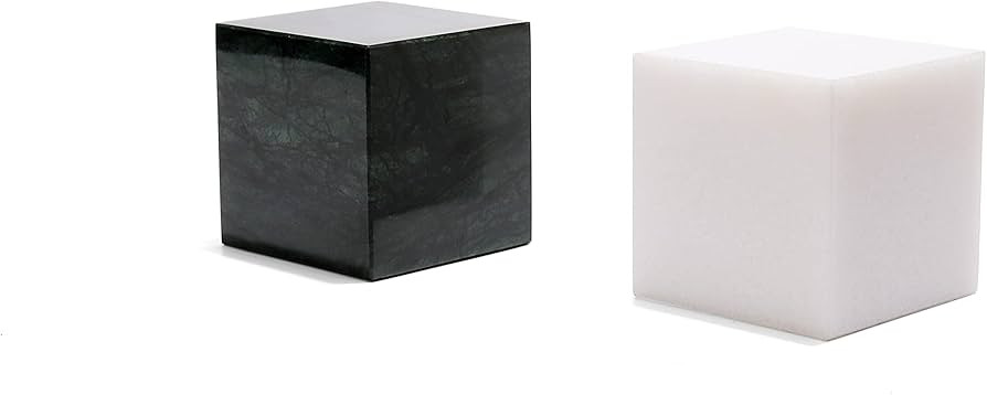 MIINNOKO 2 Marble bookends, Modern Stone Bookshelf Decor, Shelf Decor,Heavy Duty bookend kit, Cof... | Amazon (US)