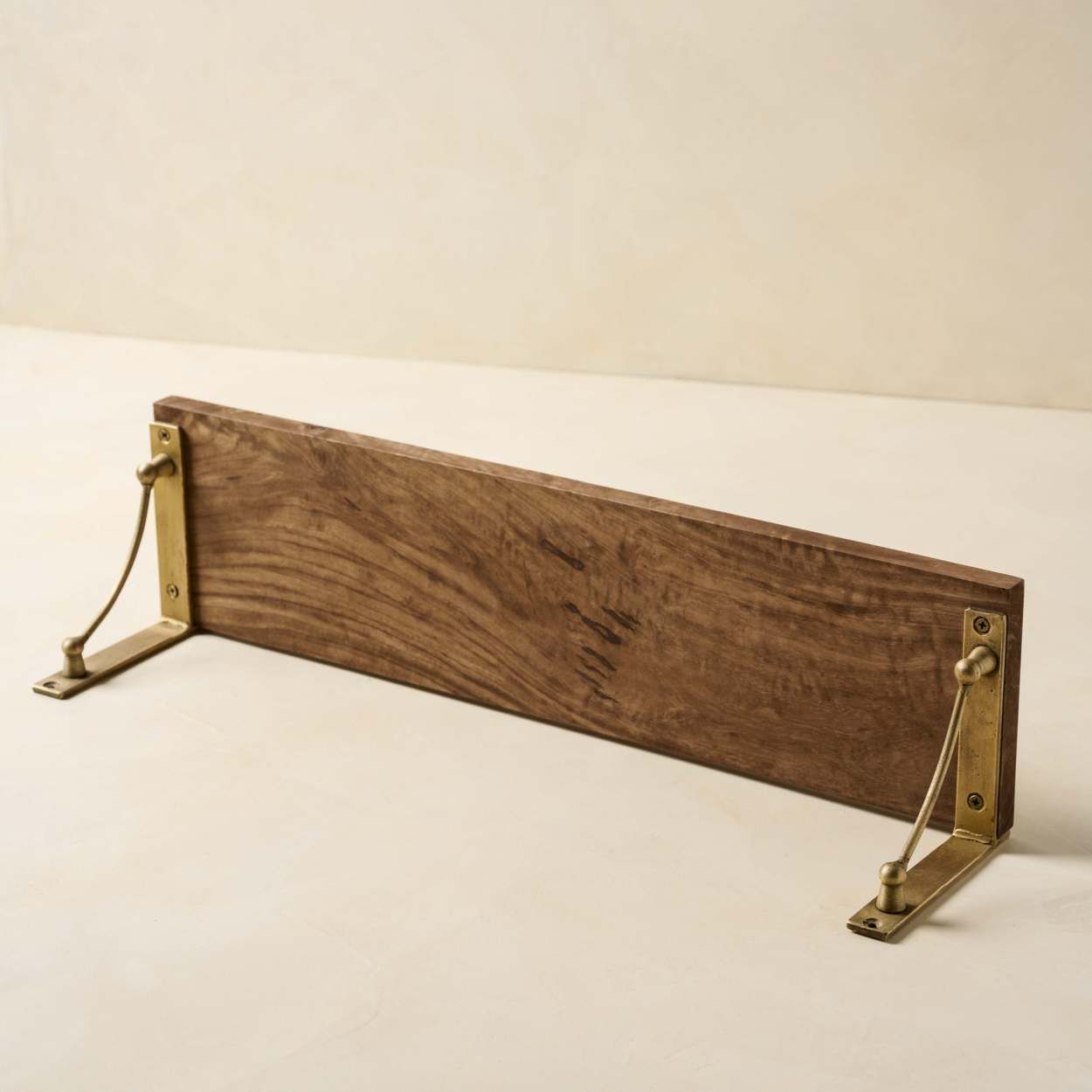 Single Parker Brass and Wood Shelf | Magnolia