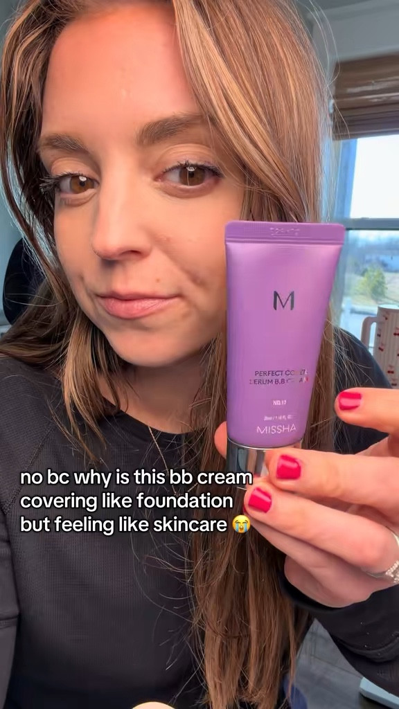 This BB cream gives the prettiest natural skin finish ✨ The Missha Perfect Cover Serum BB Cream blends like skincare but still evens out the look of redness and uneven tone. It’s perfect for those days when you want your skin to look smooth, hydrated, and effortless without heavy foundation.

⸻



#missha
#tiktokmademebuyit
#bbcream
#kbeautyfinds
#ltkbeauty


#LTKBeauty #LTKgrwm #LTKmorningroutine
