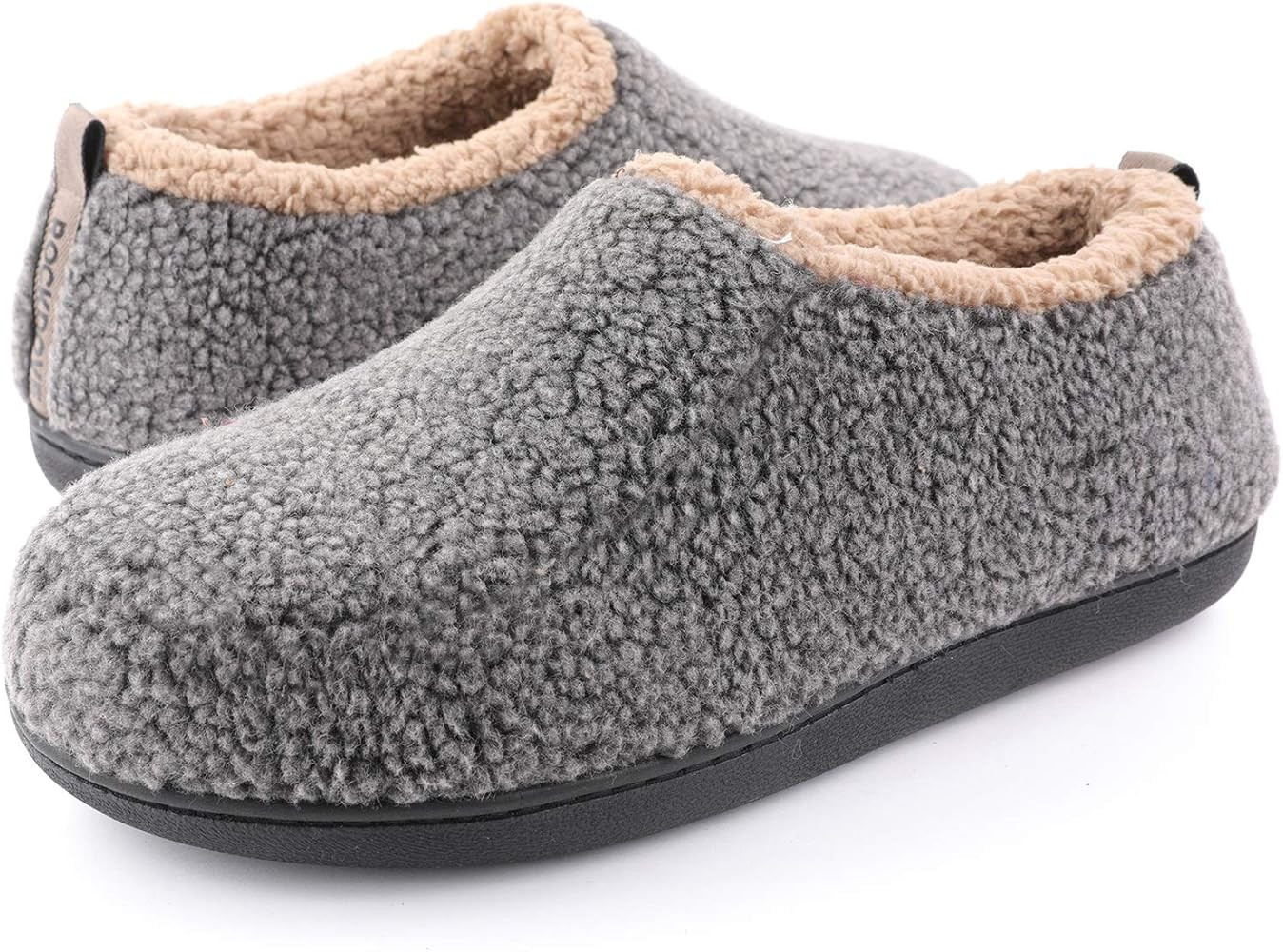 Amazon.com | RockDove Men's Nomad Slipper, Size 9.5-10.5 US Men, Light Gray | Slippers | Amazon (US)