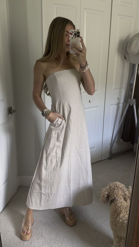 Abercrombie Strapless Skimming Linen-Blend Maxi Dress size XS. @abercrombie Abercrombie Haul! I typically wear the size XS, 25 R in Abercrombie. #abercrombie #abercrombiehaul #abercrombietryon #outfit #ootd #outfitoftheday #outfitofthenight #outfitvideo #whatiwore #style #outfitinspo #outfitideas#springfashion #springstyle #summerstyle #summerfashion #tryonhaul #tryon #tryonwithme #trendyoutfits #trendyclothes #styleinspo #trending #currentfashiontrend #fashiontrends #2024trends

#LTKParties #LTKVideo #LTKStyleTip