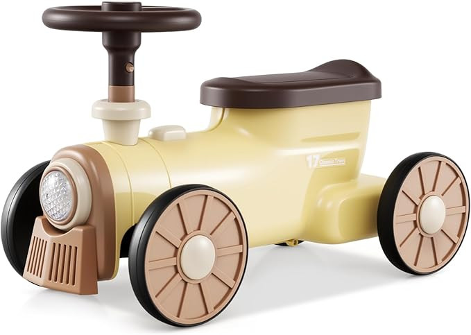 OLAKIDS Ride On Push Car, Kids Foot-to-Floor Sliding Car with Train Whistle Sound, Under-Seat Sto... | Amazon (US)