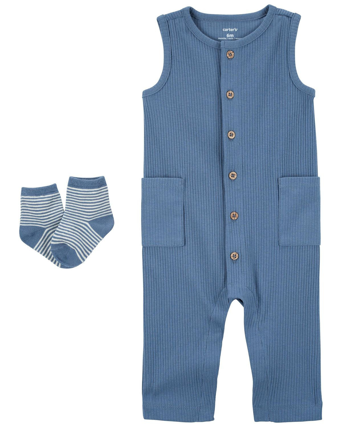 Baby 2-Piece Jumpsuit & Socks Set | Carter's
