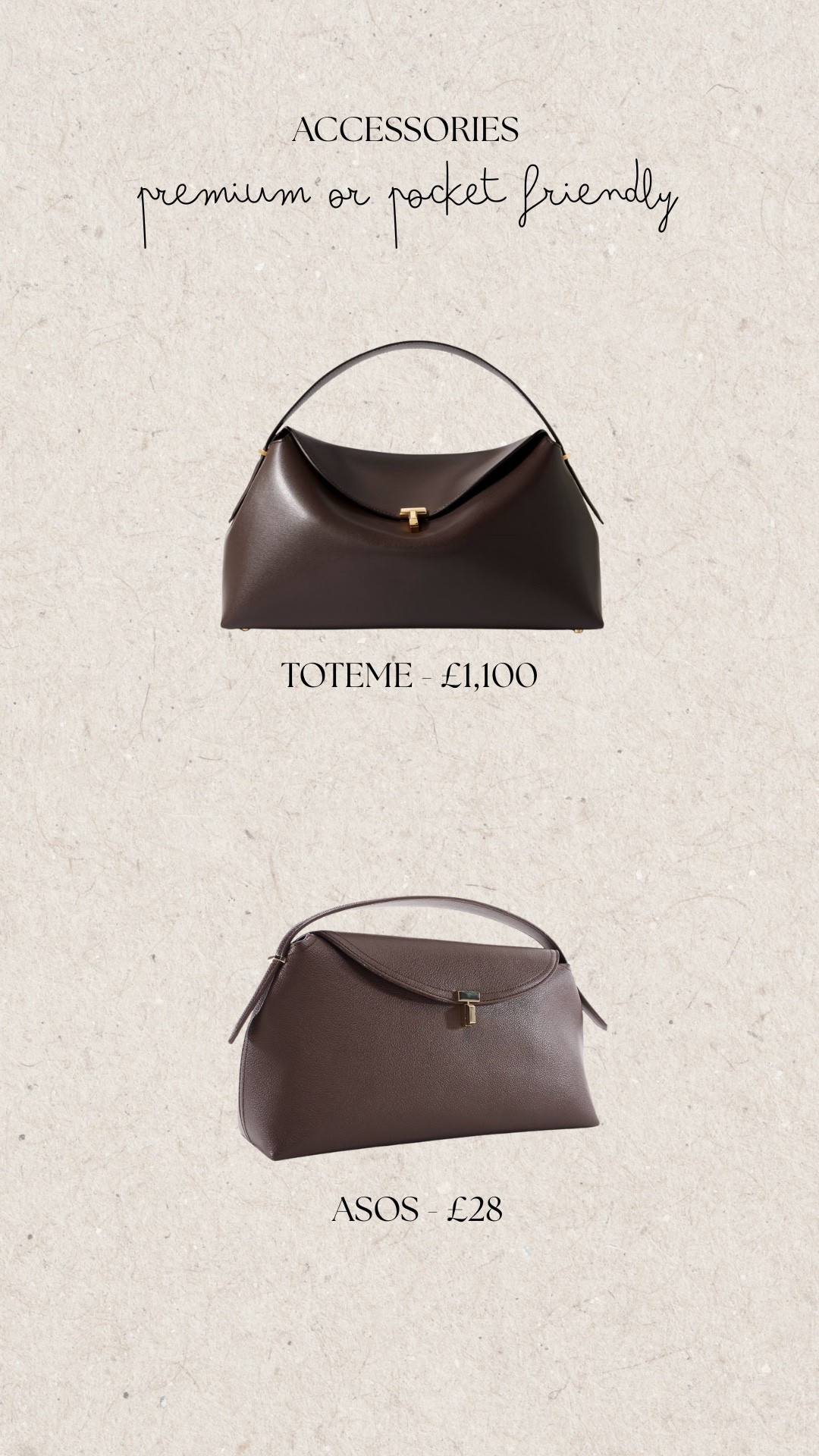 Love the Toteme but not the price tag? I love this alternative!

Toteme T Lock Dupe Alternative Chocolate Brown Winter Accessories 

#LTKautumn #LTKbag #LTKuk