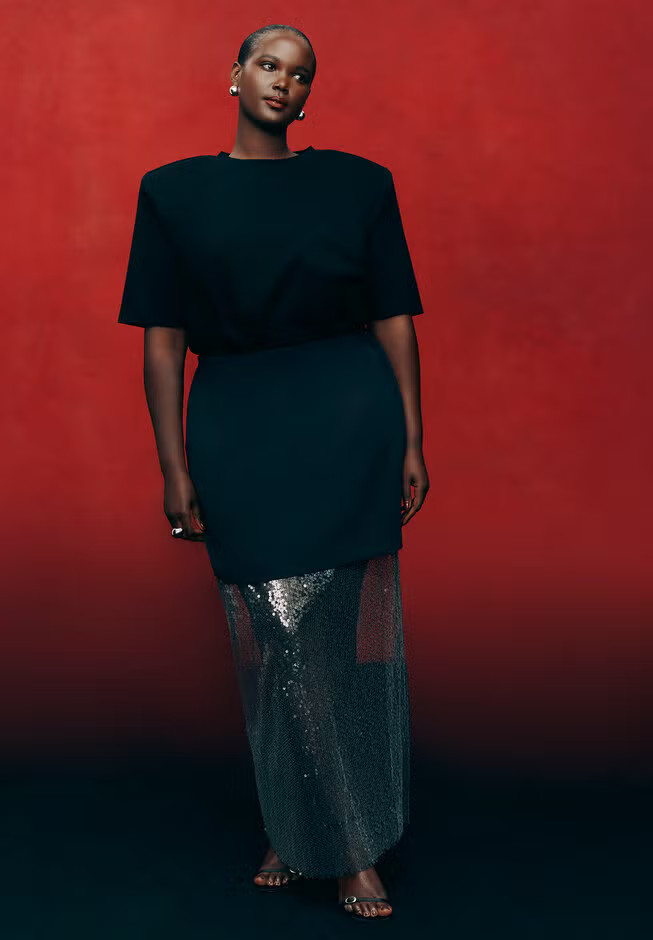 Sparkly Twofer Skirt | Eloquii