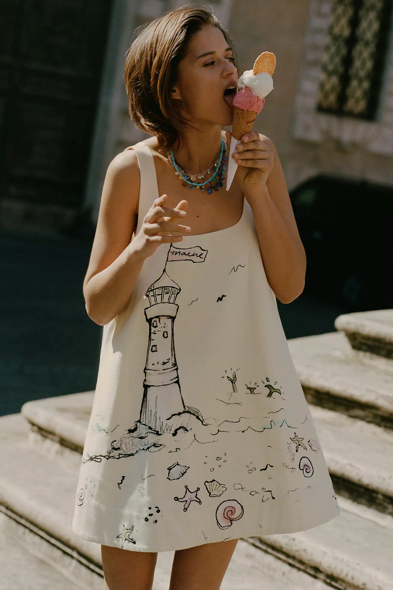 The Keiko Mini Dress by Maeve | Anthropologie (US)
