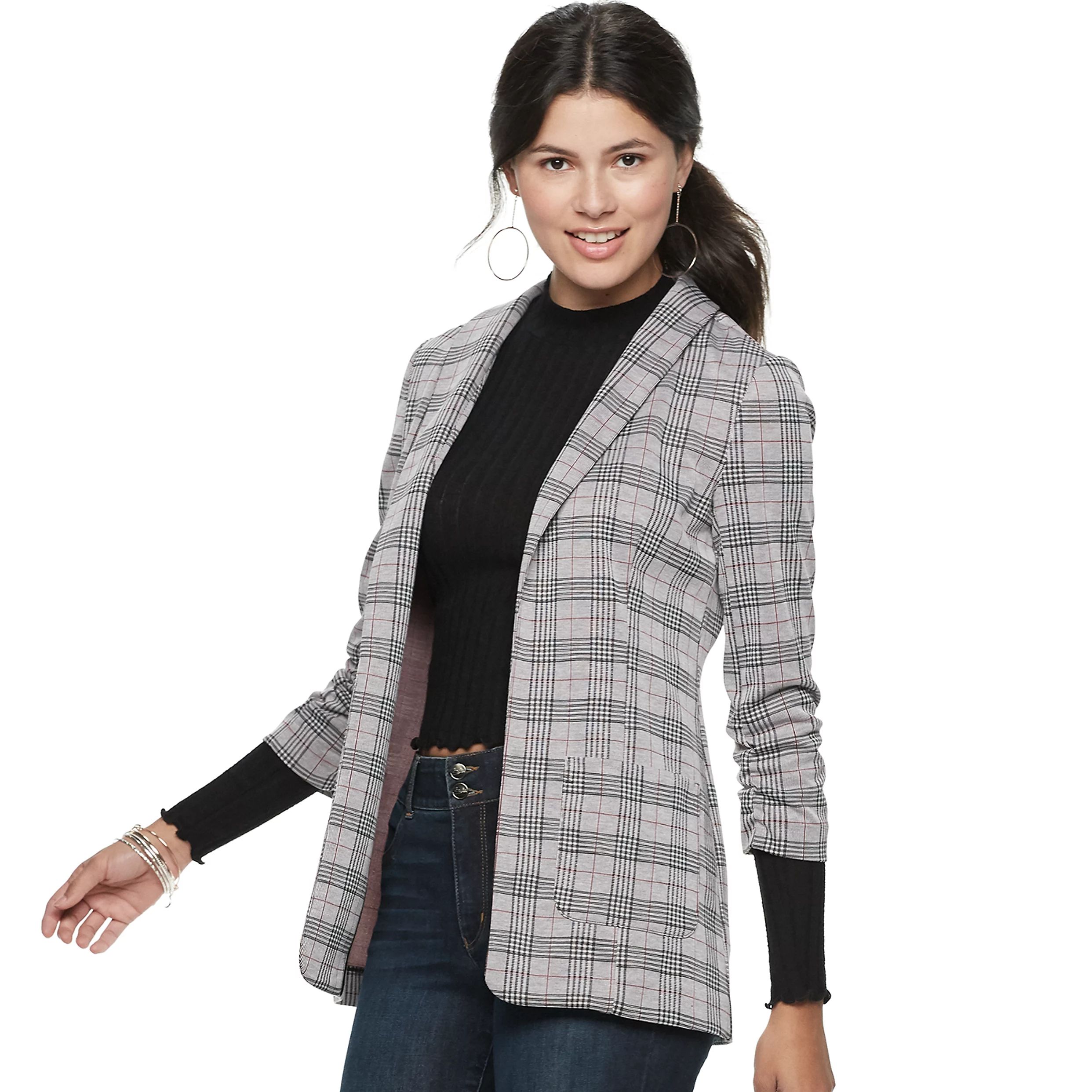 Juniors' Candie's® Oversized Relaxed Blazer | Kohl's