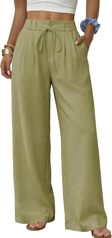 SHEWIN Pants for Women Casual Womens Work Pants Lightweight Womens Slacks Business Casual Outfits... | Amazon (US)