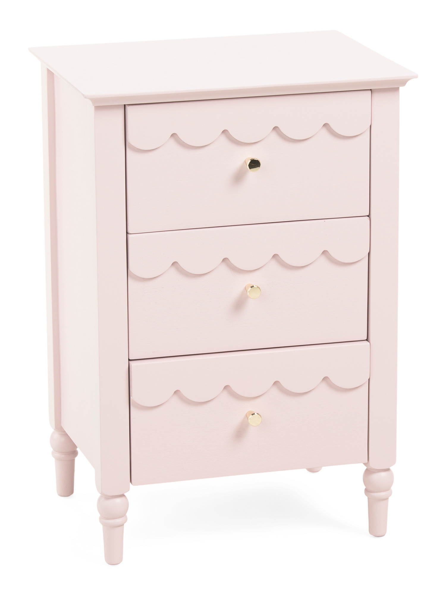 18x26 3 Drawer Scallop Accent Table | TJ Maxx