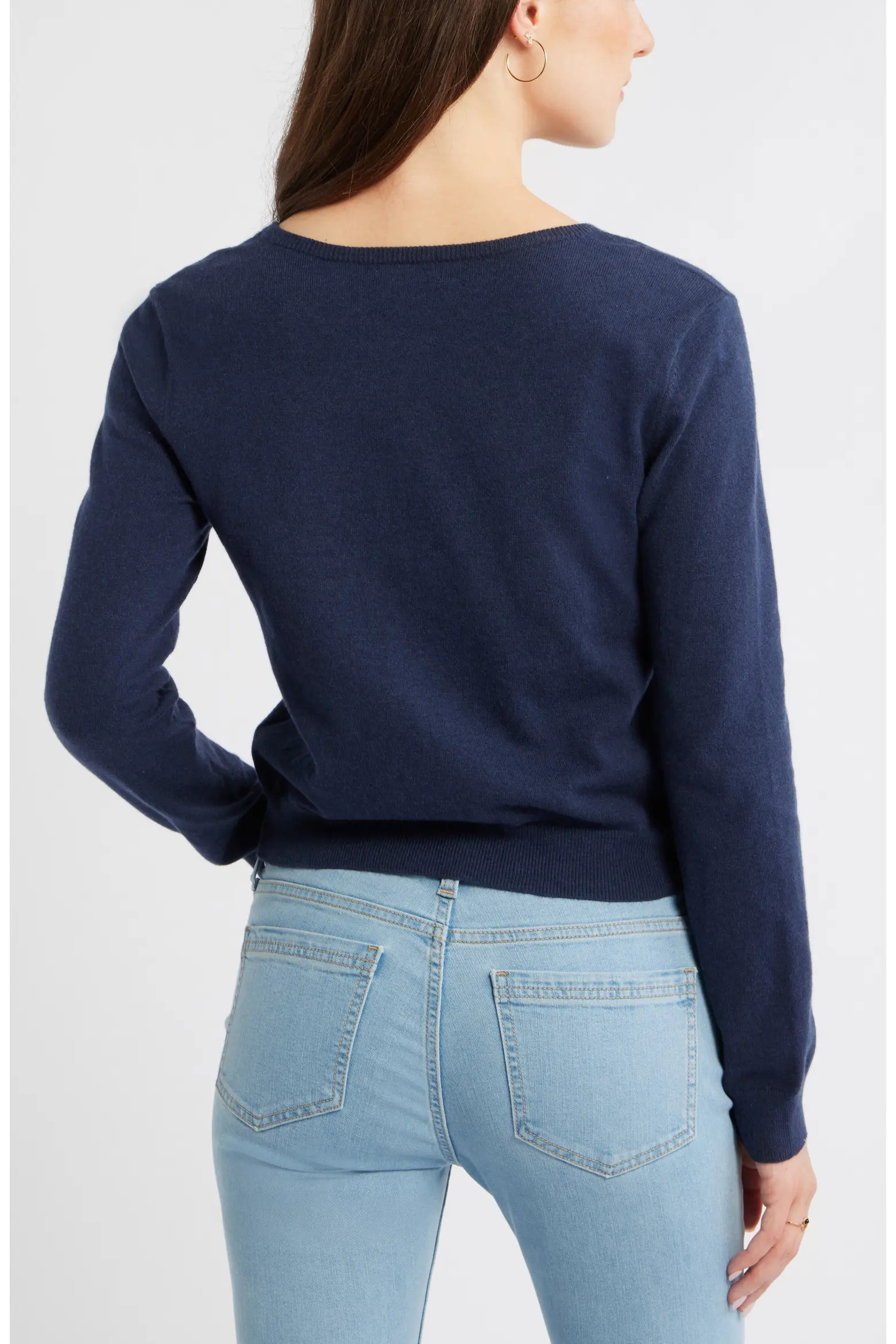 Crewneck Cotton Blend Cardigan (Women) | Nordstrom | Nordstrom