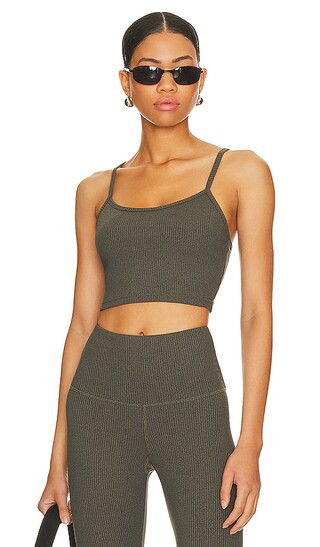 The Melrose Bra in Steel Heather Rib | Revolve Clothing (Global)