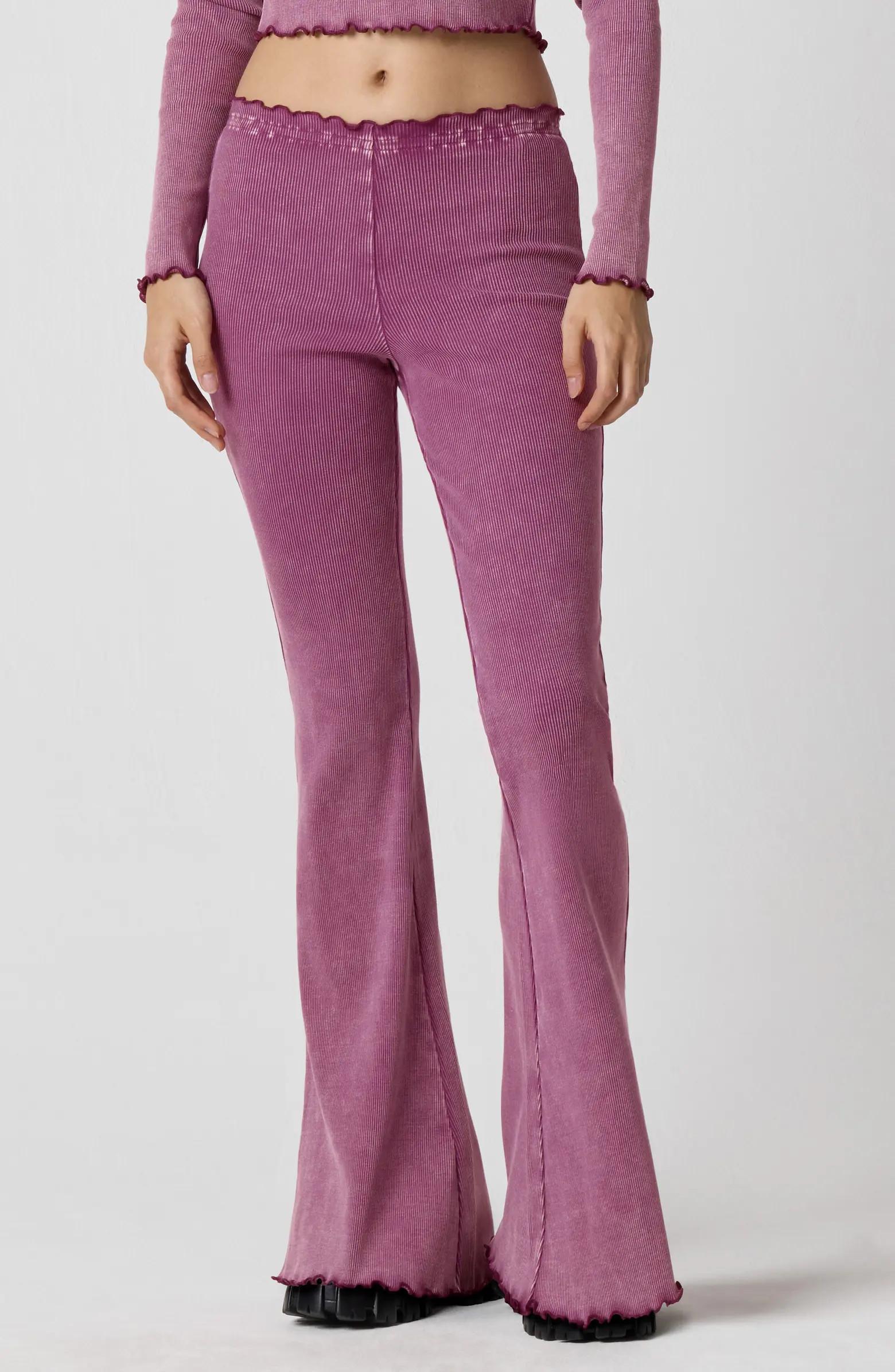 Core Washed Rib Stretch Cotton Pants | Nordstrom