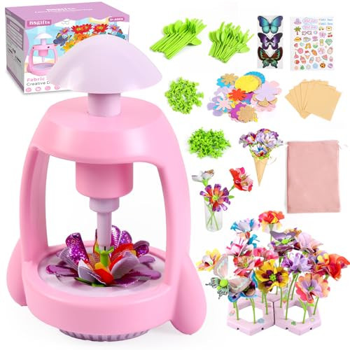 Bsgifts Fabric Flower Making Toys, DIY Flower Press Kits for Kids Ages 3-12, Creative Educational Activity Arts & Crafts Toys, Ideal Christmas Birthday Gifts for Girls | Amazon (US)
