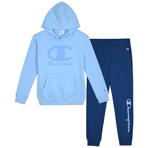 Champion Boys Jogger Set Fleece Hoodie and Sweatpants Tracksuit | Amazon (US)