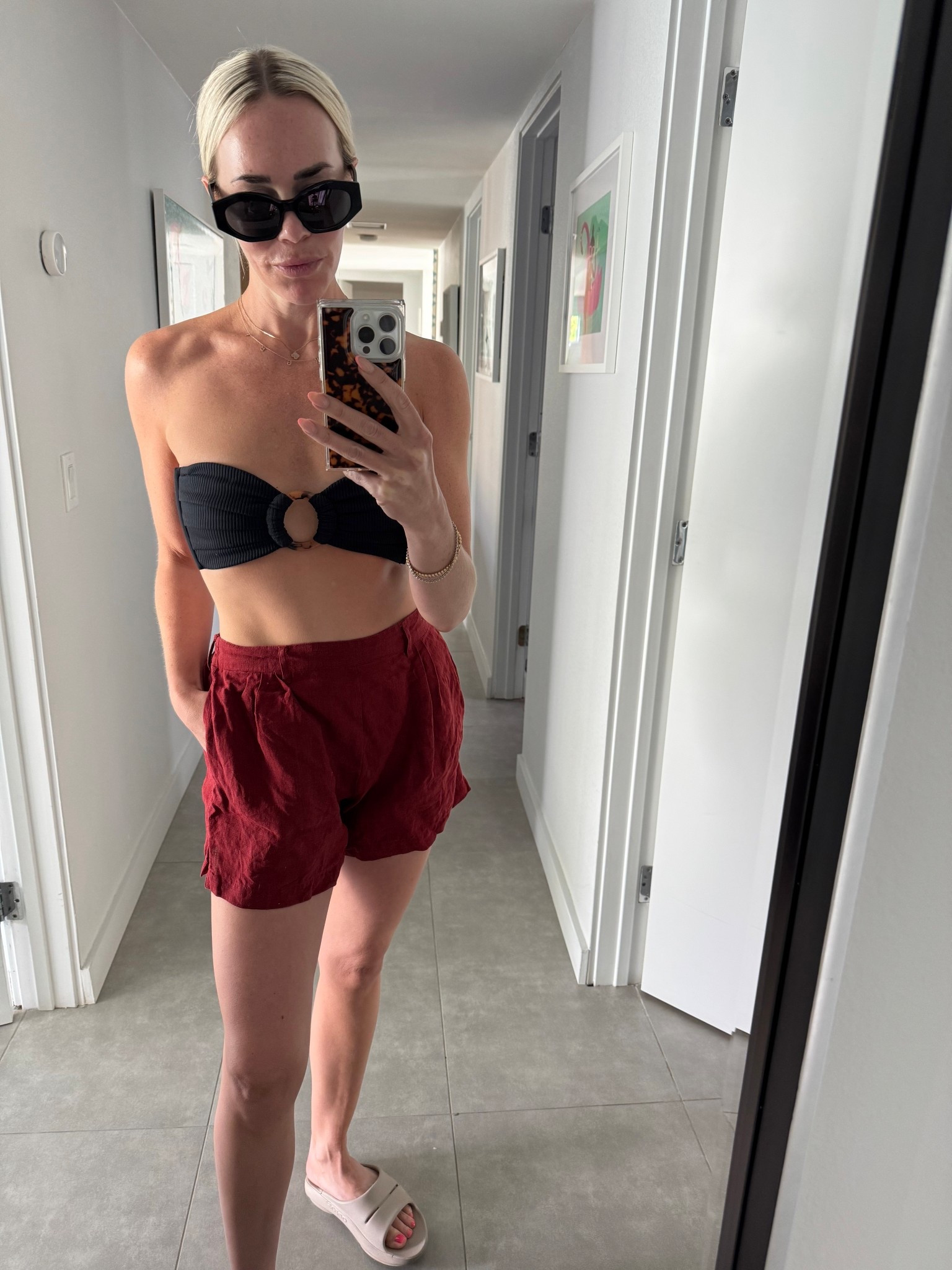 Linen shorts in the red! So good! 

#LTKtravel #LTKsummer