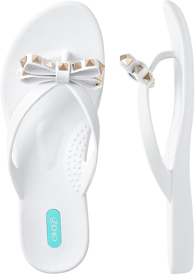 Oka-B Women's Chase Bow Flip Flop Sandal | Amazon (US)