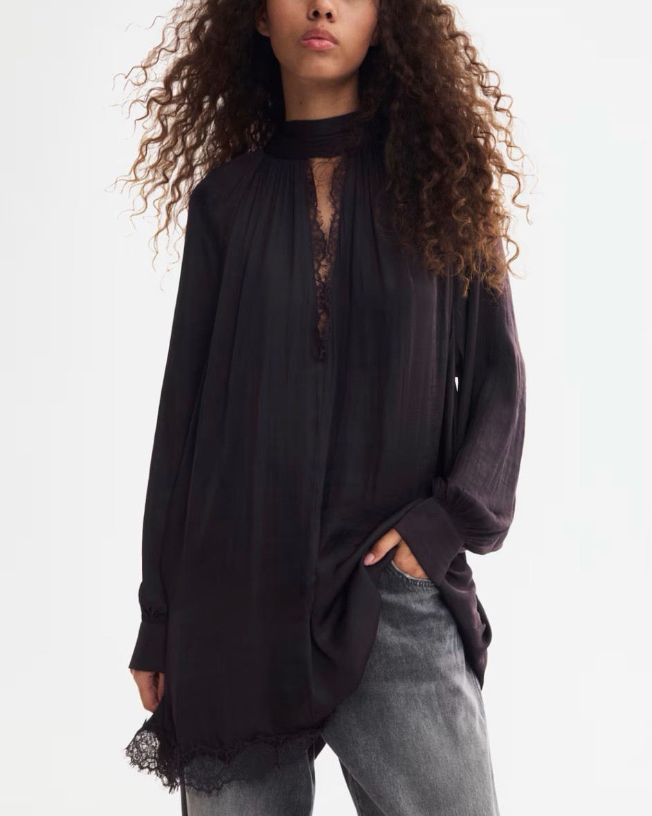Black lace trim tunic dress

#LTKSeasonal