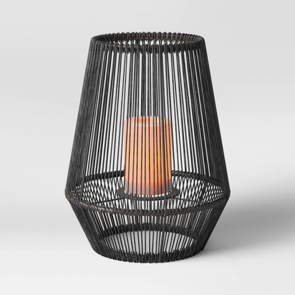 Plastic Woven Outdoor Lantern Gray - Project 62™ | Target