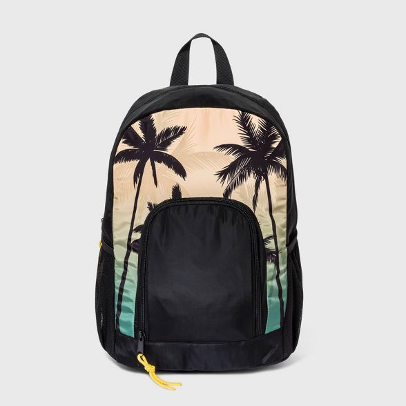 Boys' Printed Palm Tree Backpack - art class™ Black | Target
