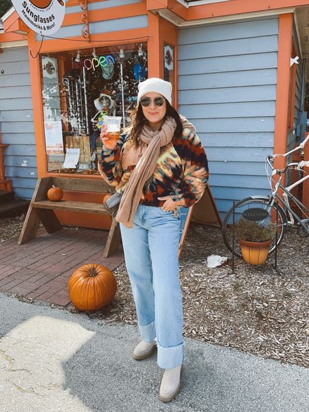 Today’s fall outfit - long sleeve tee & jeans almost 30% off with code AFNASREEN wearing m tee, xs pullover fleece, 29s jeans

Boots fall fashion beanie

#LTKSeasonal #LTKsalealert