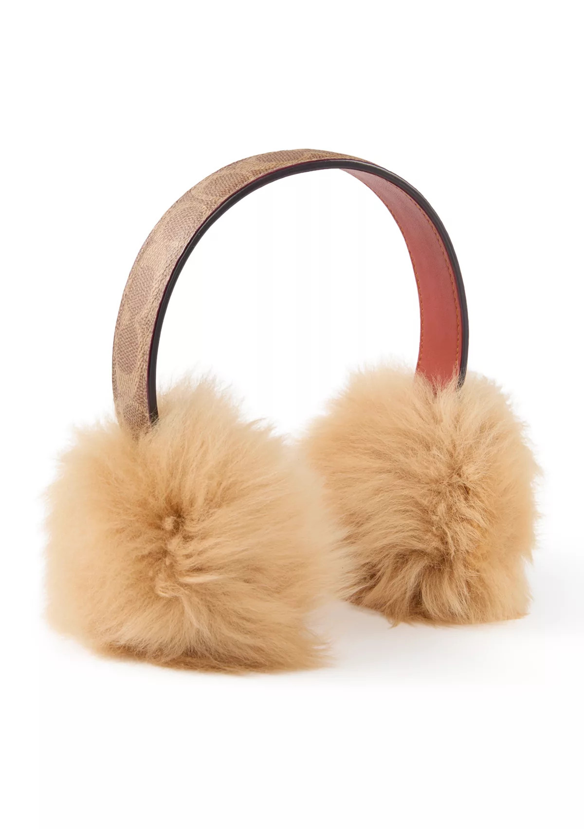 Coated Canvas Shearling Earmuffs | Belk