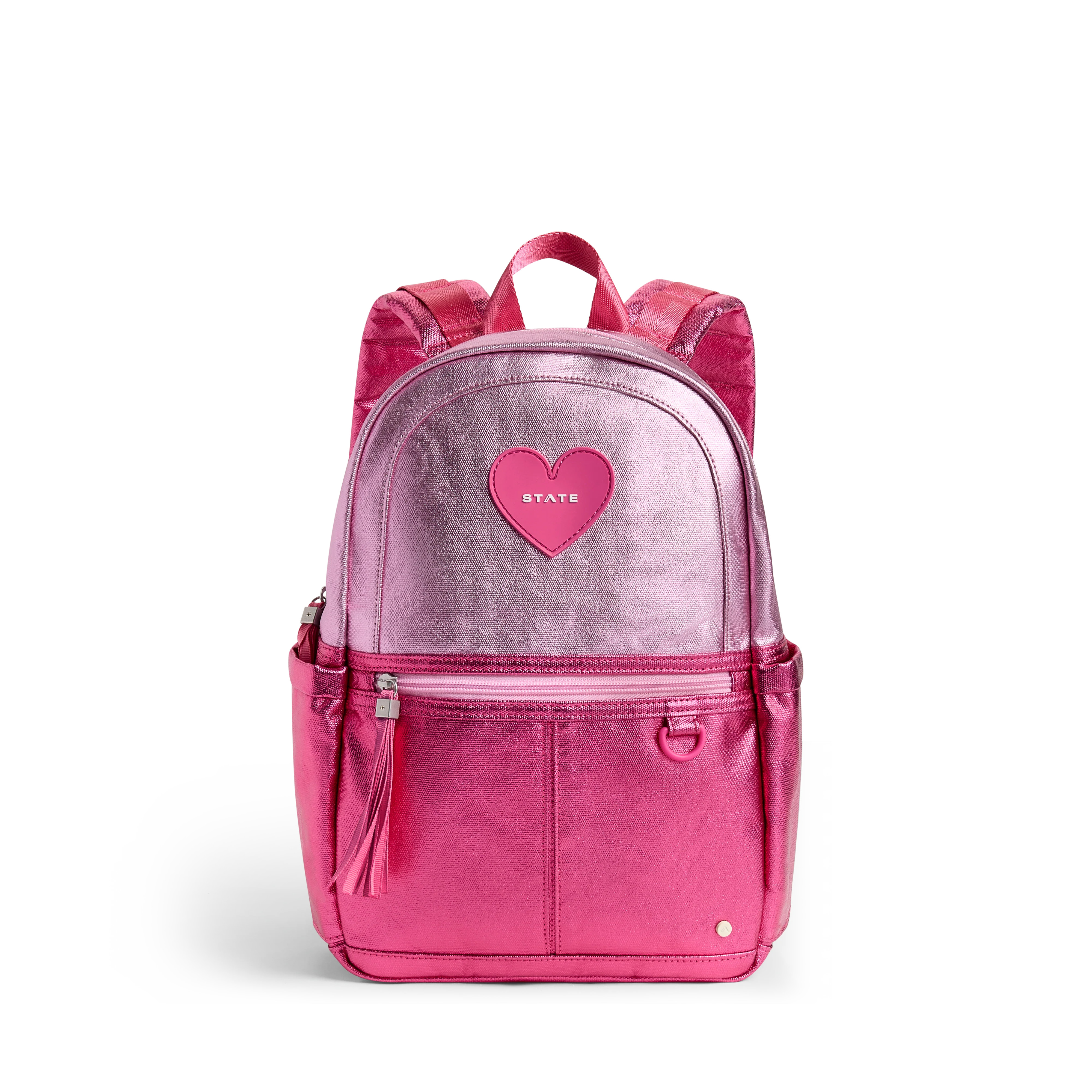 STATE Bags | Kane Mini Backpack Metallic Pink/Hot Pink Colorblock | STATE Bags